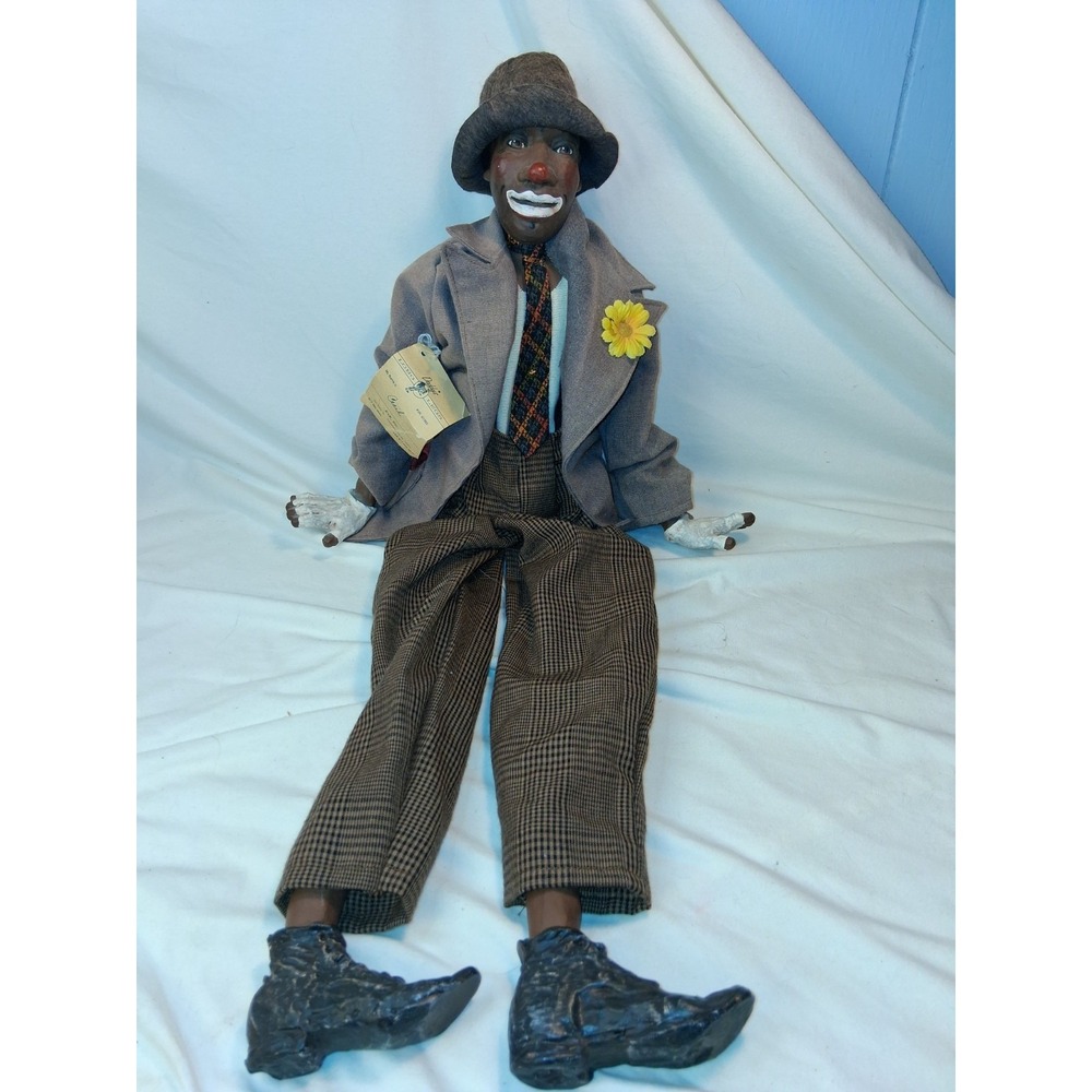 Daddy's Long Legs Cecil The Clown Doll by Karen Germany with Signed COA 1993 KVK